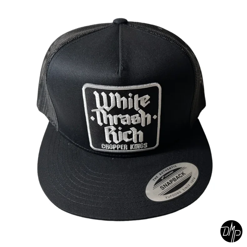 Chopper Kings WHITE TRASH RICH trucker hat