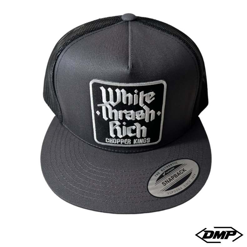 Chopper Kings WHITE TRASH RICH trucker hat