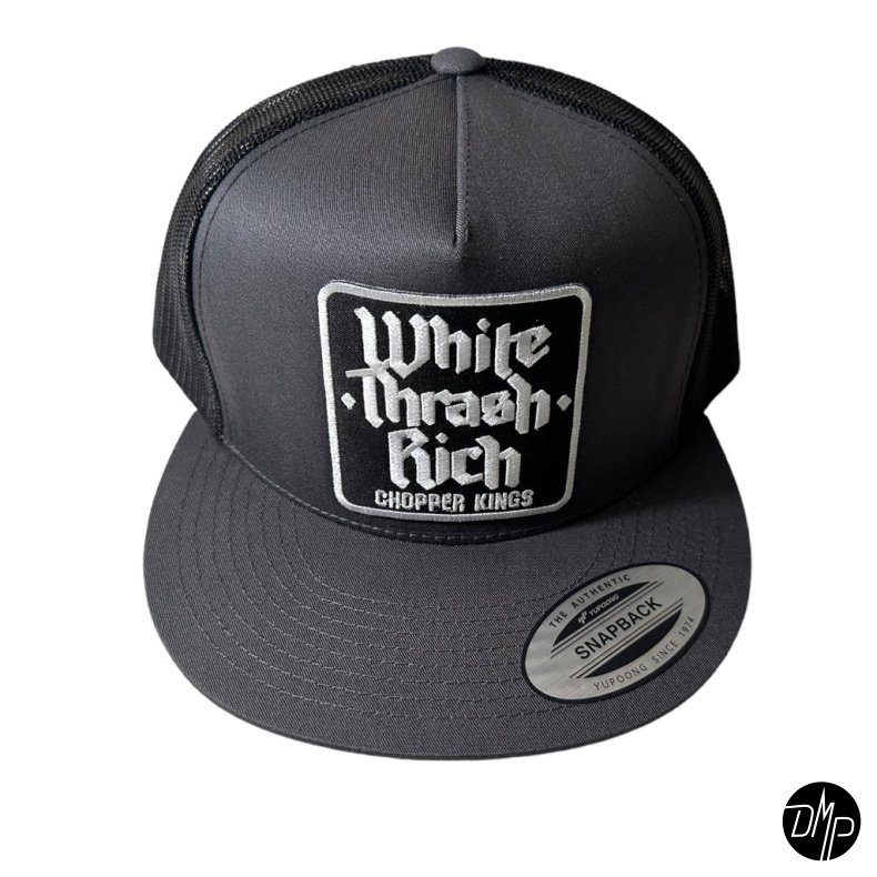 Chopper Kings WHITE TRASH RICH trucker hat