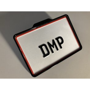 DMP Motorcykel Nummerpladeramme 5.0 DENMARK BLANK SORT