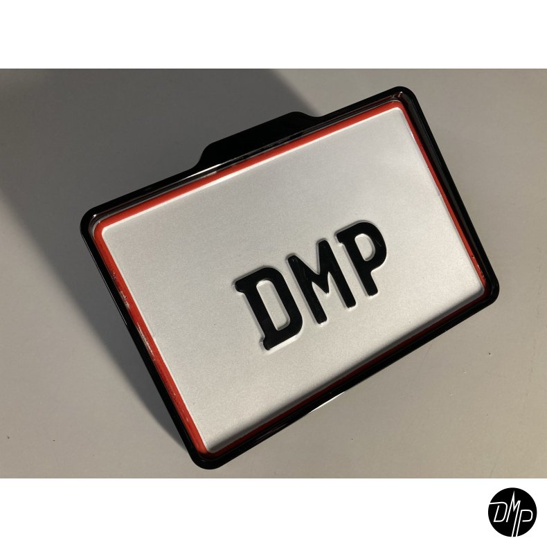 DMP Motorcykel Nummerpladeramme 5.0 DENMARK BLANK SORT