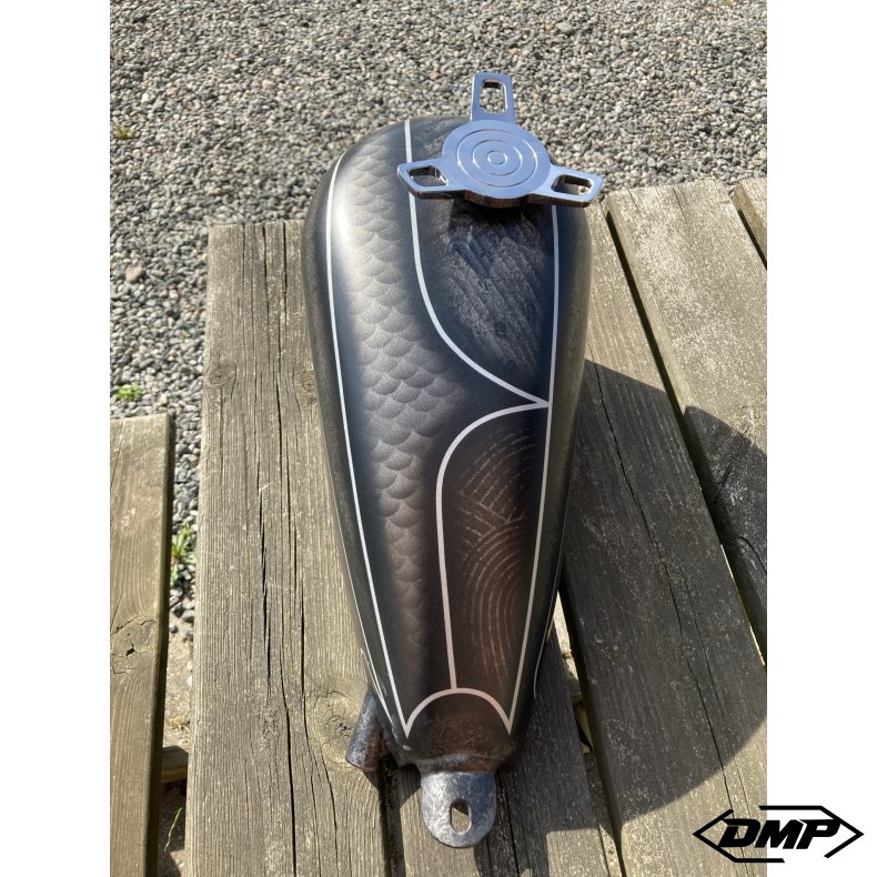 Custom Sportster "DMP EDITION" Motorcykel tank, universal 1.6 Gallon