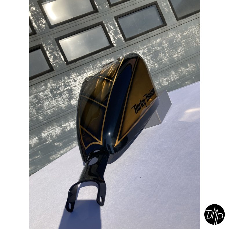 Harley-Davidson Sportster "DMP EDITION" Motorcykel tankst, BLACK AND GOLD!