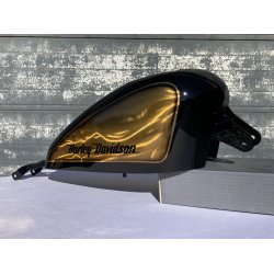 Harley-Davidson Sportster "DMP EDITION" Motorcykel tankst, BLACK AND GOLD!