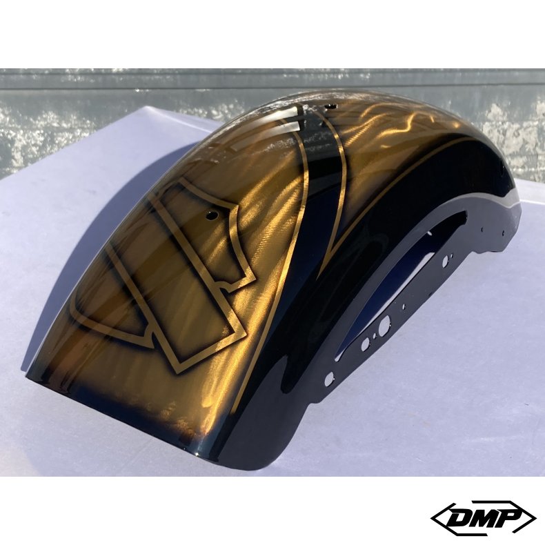 Harley-Davidson Sportster "DMP EDITION" Motorcykel tanks�t, BLACK AND GOLD!