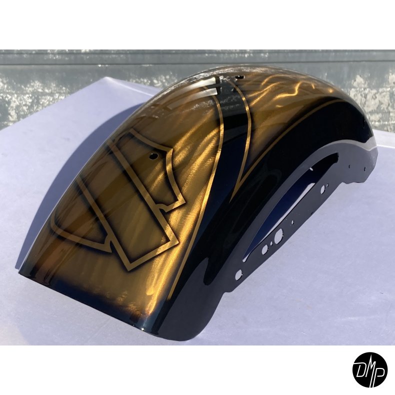 Harley-Davidson Sportster "DMP EDITION" Motorcykel tankst, BLACK AND GOLD!