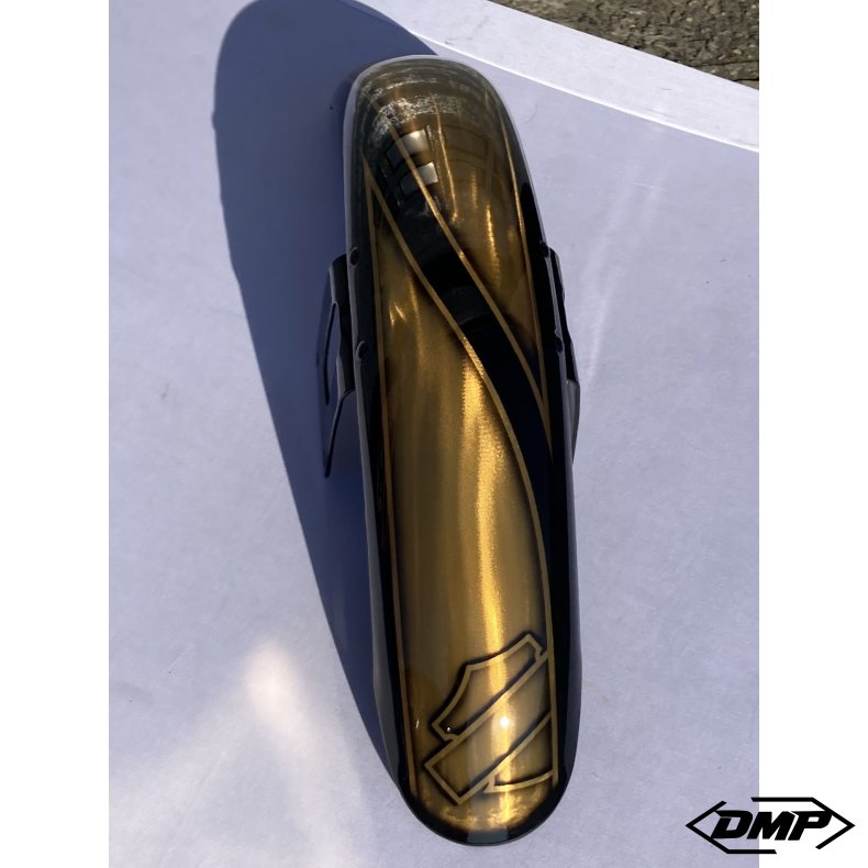 Harley-Davidson Sportster "DMP EDITION" Motorcykel tanks�t, BLACK AND GOLD!