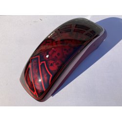Softail tank og skrme "DMP EDITION" Black &amp; Red Airbrush