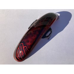 Softail tank og skrme "DMP EDITION" Black &amp; Red Airbrush