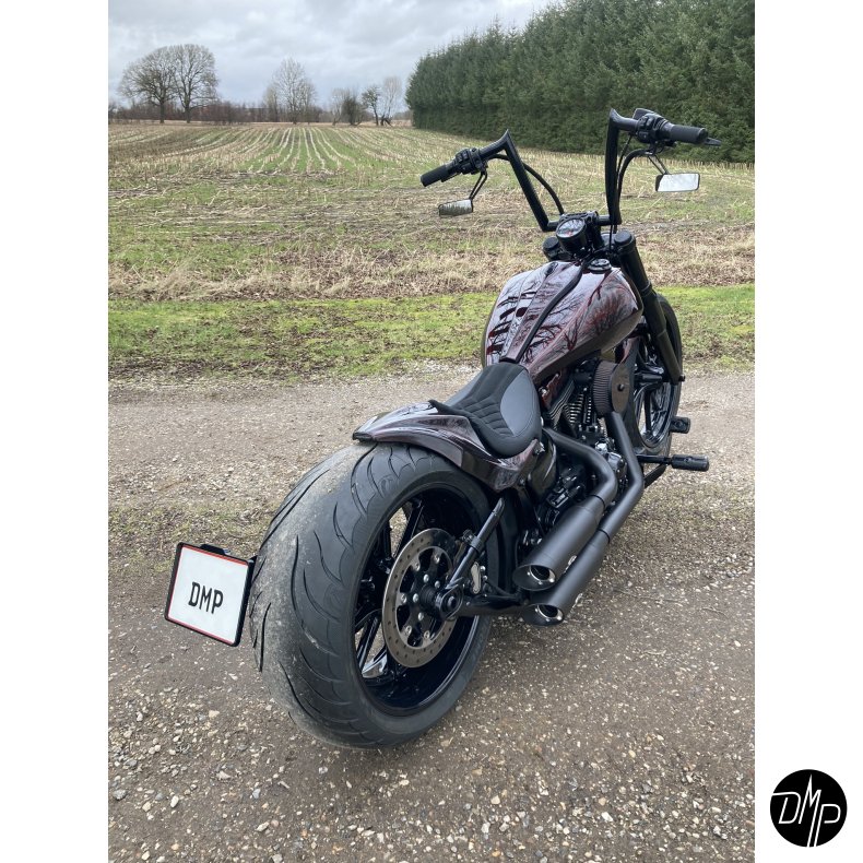 DMP Motorcykel Nummerpladeramme 5.0 DENMARK BLANK SORT