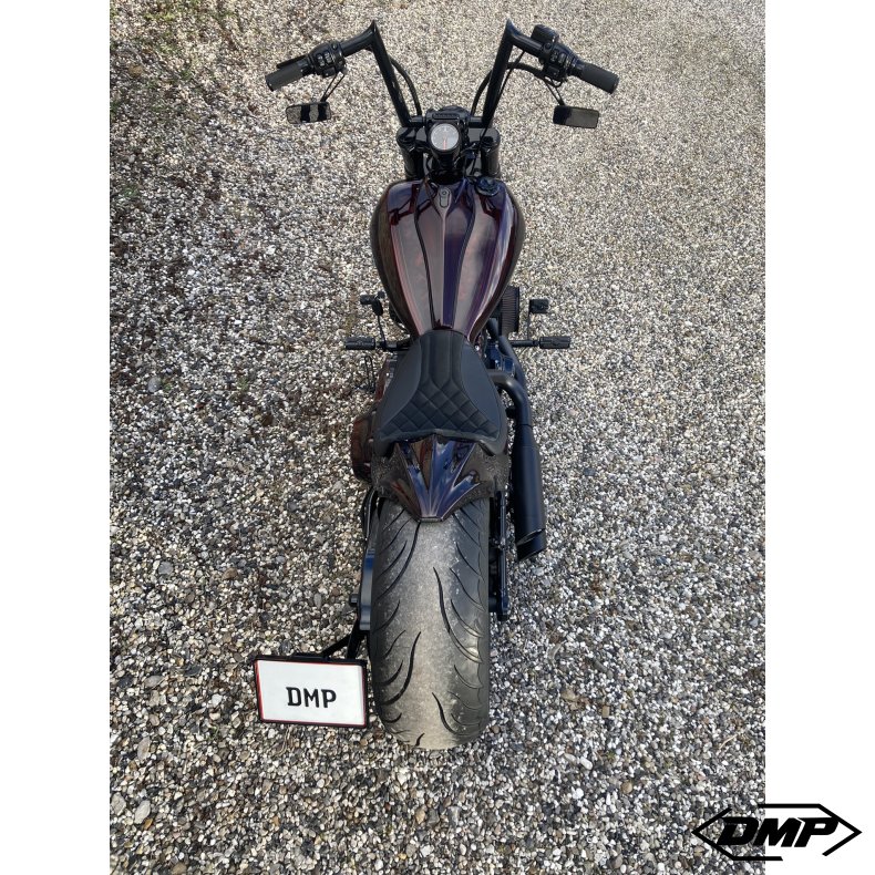 DMP Motorcykel Nummerpladeramme 5.0 DENMARK BLANK SORT