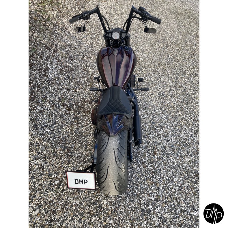 DMP Motorcykel Nummerpladeramme 5.0 DENMARK BLANK SORT