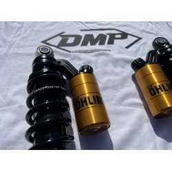 �hlins HD 764 STX36 Blackline rear shock absorber set. 336mm Dyna 1991-2017 GOLD RESERVOIRS