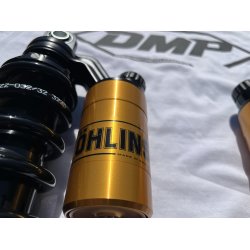 �hlins HD 764 STX36 Blackline rear shock absorber set. 336mm Dyna 1991-2017 GOLD RESERVOIRS