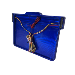 DMP Motorcykel Nummerpladeramme 3.0 DENMARK CNC BLUE