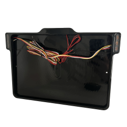 DMP Motorcykel Nummerpladeramme 3.0 DENMARK Blank sort