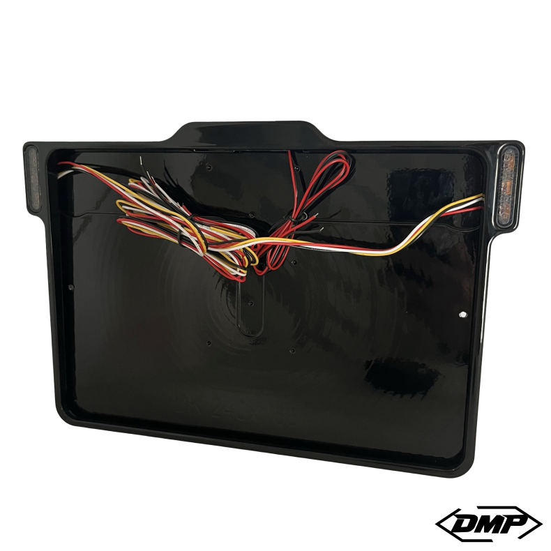 DMP Motorcykel Nummerpladeramme 3.0 DENMARK Blank sort