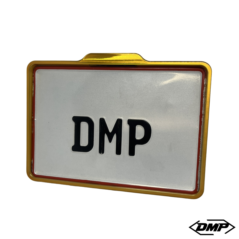 DMP Motorcykel Nummerpladeramme 5.0 DENMARK CNC GOLD