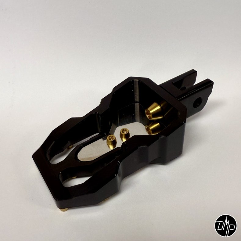 DMP "Street Savage" fodhviler, Race black med Rustfri plade