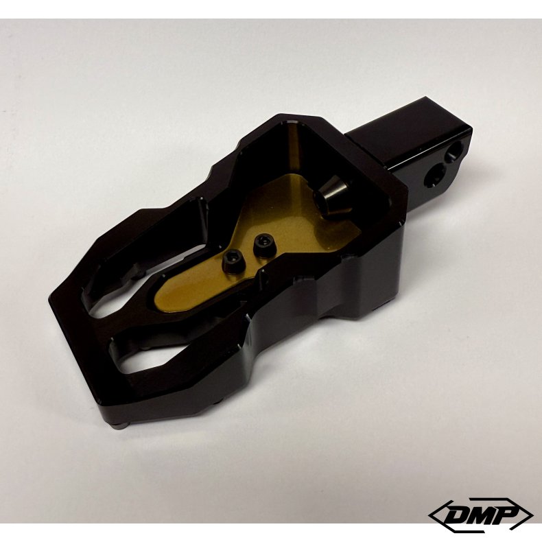 DMP "Street Savage" footpeg set, Race black With Gold plate