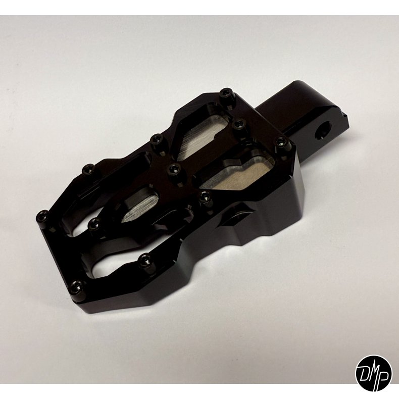 DMP "Street Savage" fodhviler, Race black med Rustfri plade