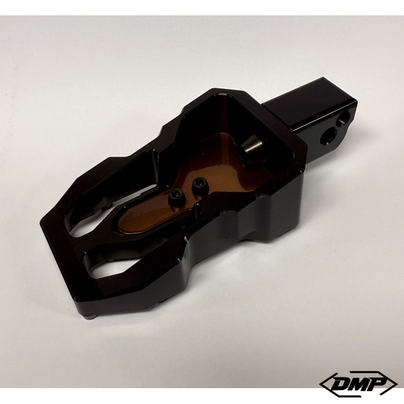 DMP "Street Savage" footpeg set, Race black With Copper plate