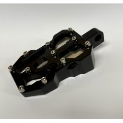 DMP "Street Savage" fodhviler, Race black med Rustfri plade