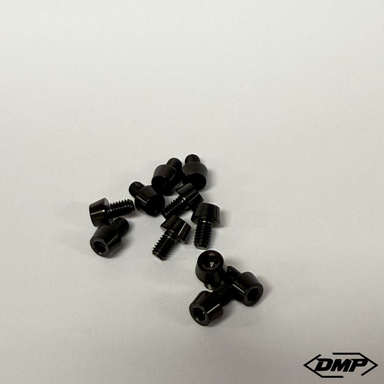 Titanium bolts, Street Savage, loose, Raw, Black or Gold, M4x6