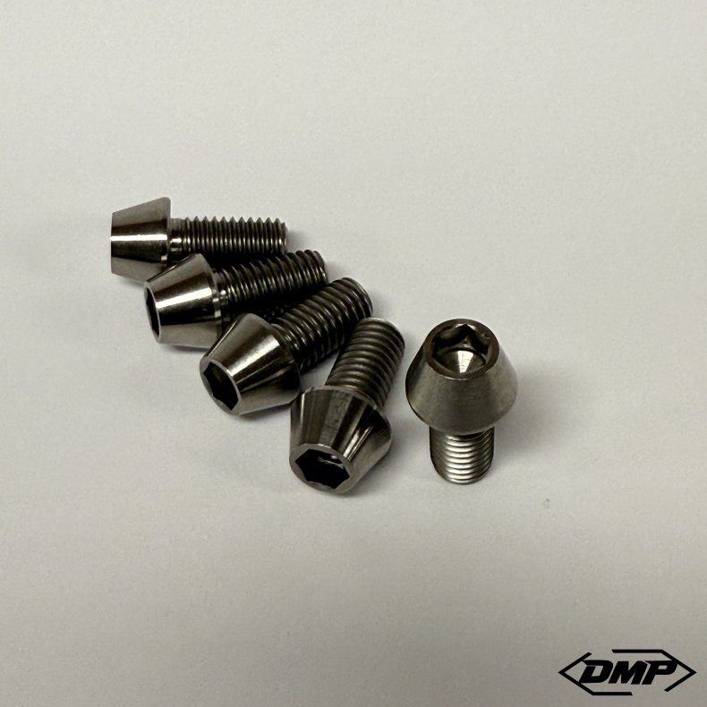 Titanium bolts, Street Savage, loose, Raw, Black or Gold, M8x16