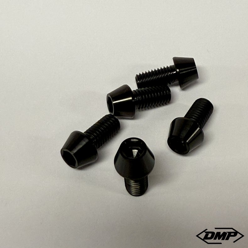 Titanium bolts, Street Savage, loose, Raw, Black or Gold, M8x16