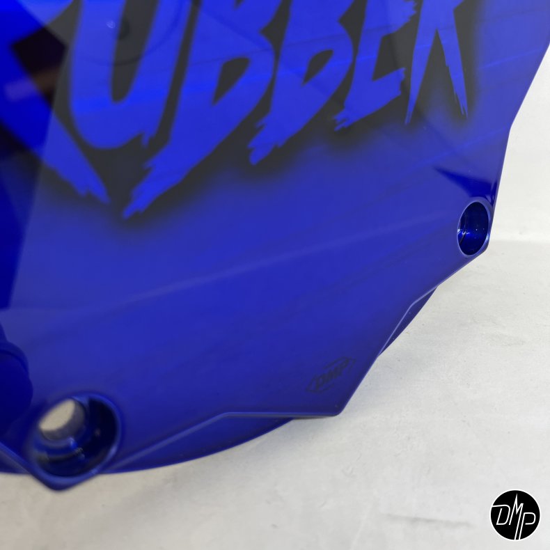 DMP Derby Cover "KILL THE RUBBER" BLUE Twincam
