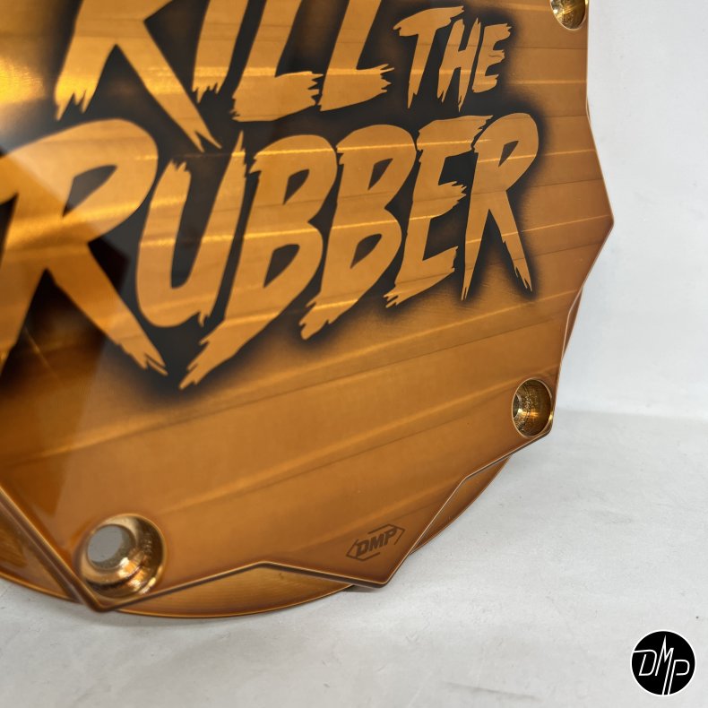 DMP Derby Cover "KILL THE RUBBER" COPPER M8 Touring