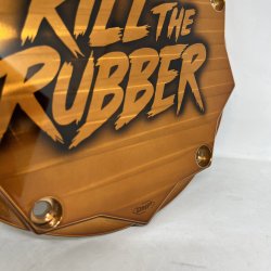 DMP Derby Cover "KILL THE RUBBER" COPPER Twincam