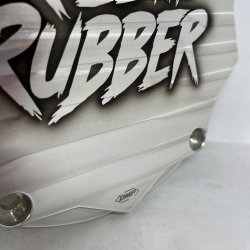 DMP Derby Cover "KILL THE RUBBER" SILVER M8 Softail