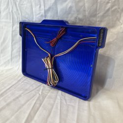 DMP Motorcykel Nummerpladeramme 3.0 DENMARK CNC BLUE