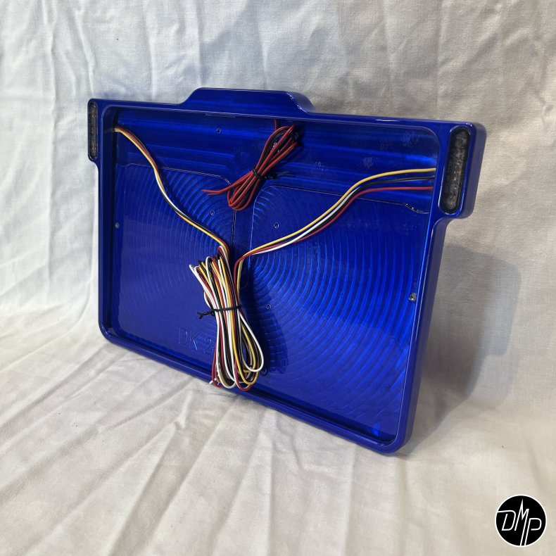 DMP Motorcykel Nummerpladeramme 3.0 DENMARK CNC BLUE