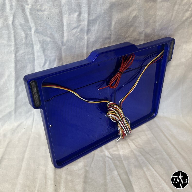 DMP Motorcykel Nummerpladeramme 3.0 DENMARK CNC BLUE