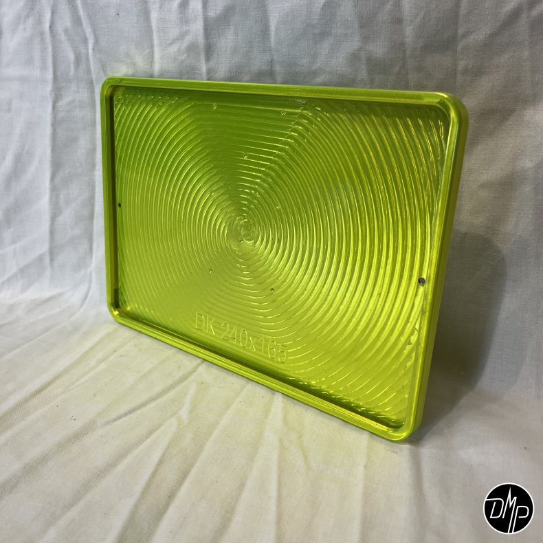 DMP Motorcykel Nummerpladeramme 0.0 DENMARK CNC TOXIC GREEN