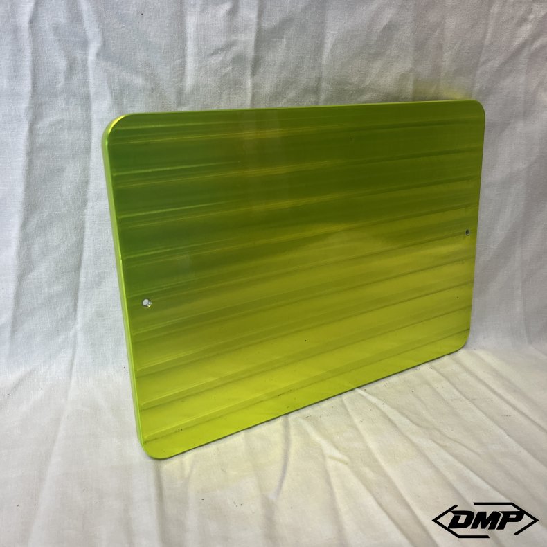 DMP Motorcykel Nummerpladeramme 0.0 DENMARK CNC TOXIC GREEN