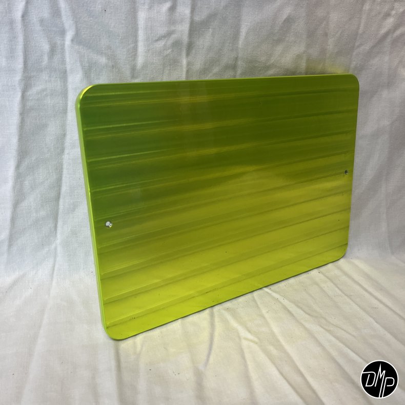 DMP Motorcykel Nummerpladeramme 0.0 DENMARK CNC TOXIC GREEN