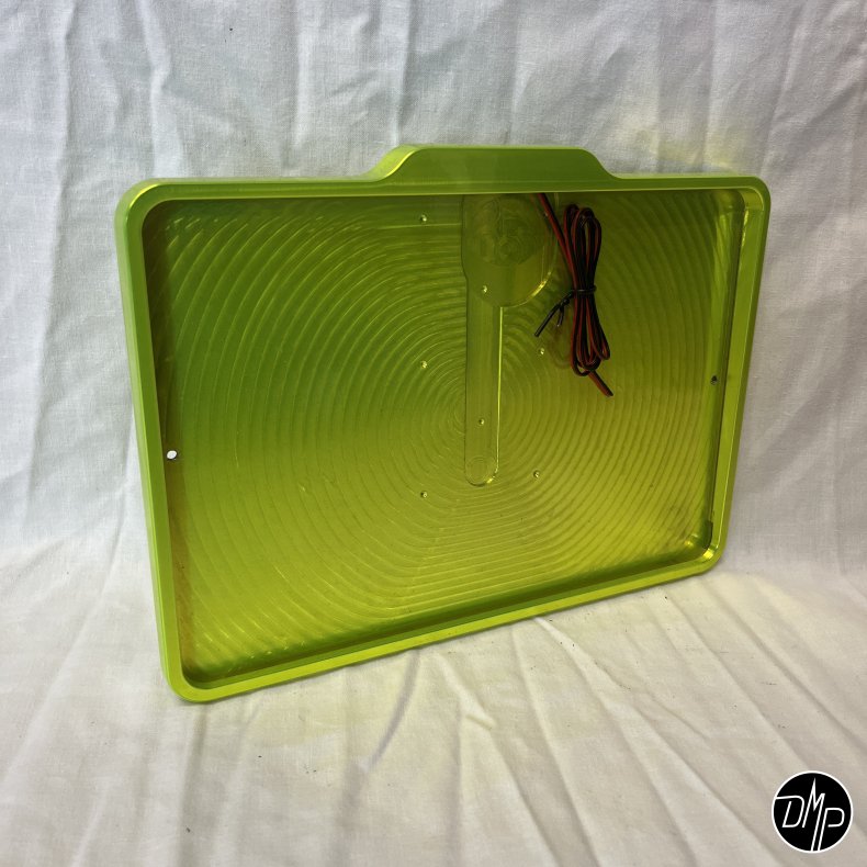 DMP Motorcykel Nummerpladeramme 5.0 DENMARK CNC TOXIC GREEN