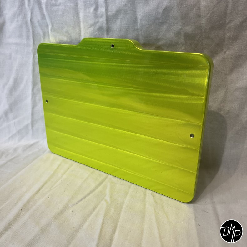 DMP Motorcykel Nummerpladeramme 5.0 DENMARK CNC TOXIC GREEN