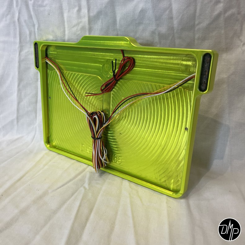 DMP Motorcykel Nummerpladeramme 3.0 DENMARK CNC TOXIC GREEN