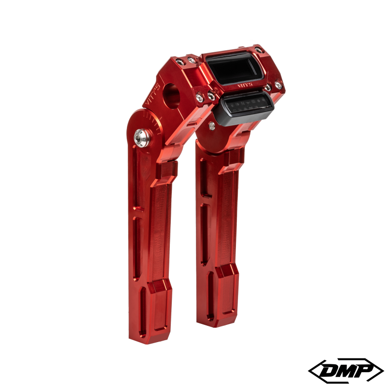 Vity�s Design Adjustable Risers 10" Digital Speedo Red