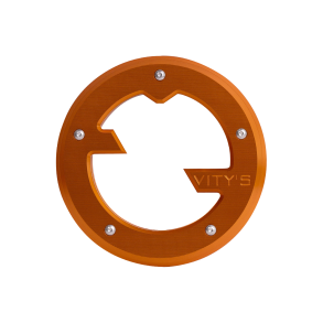 Vitys Design Massive Derby Cover Orange M8 Softail