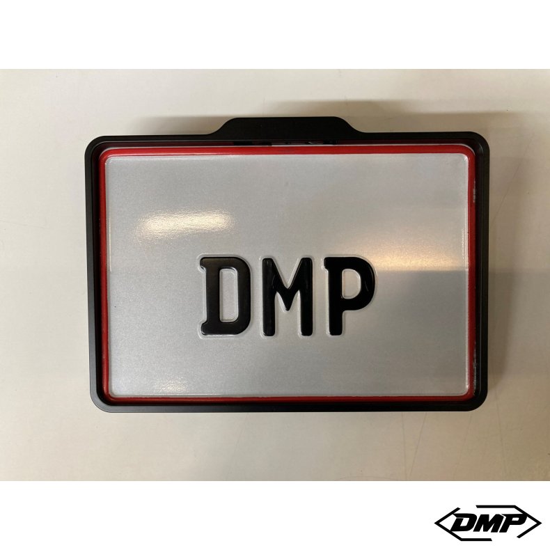 DMP Motorcykel Nummerpladeramme 5.0 DENMARK BLANK SORT