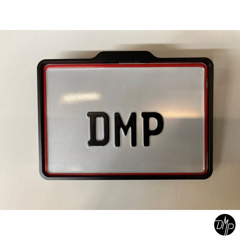 DMP Motorcykel Nummerpladeramme 5.0 DENMARK MAT SORT
