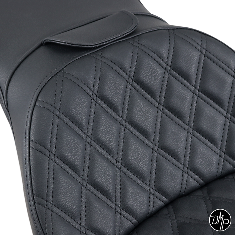 Saddlemen Explorer LS Diamond stich, Softail sde, sort