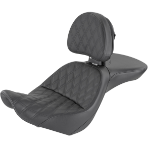 Saddlemen Explorer LS Diamond stich, Softail sde, sort