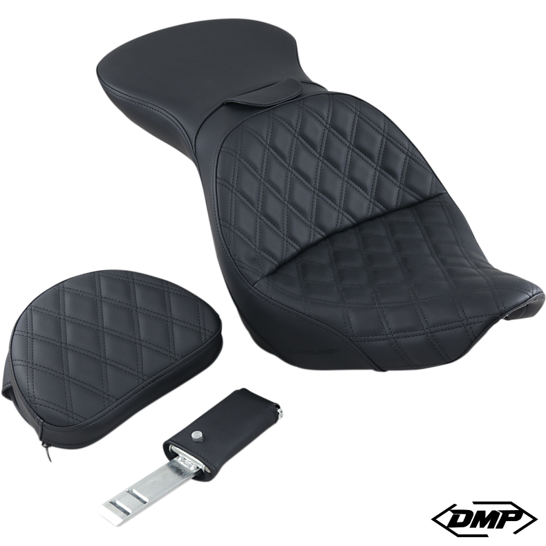 Saddlemen Explorer LS Diamond stich, Softail s�de, sort